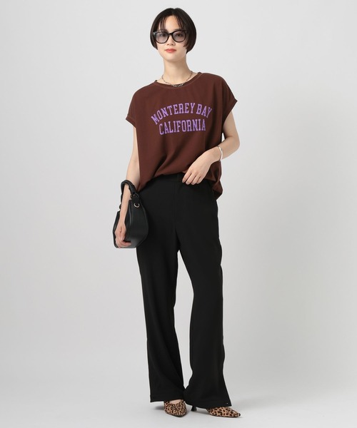 BAYFLOW(ベイフロー)の「フレンチドルマンプリントT(Tシャツ/カットソー・レディース・ブラウン/グレー/オフホワイト/ライトベージュ・FREE)」の22枚目の写真