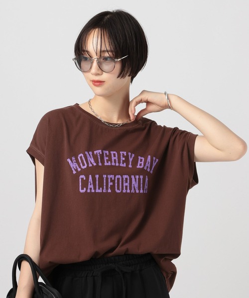 BAYFLOW(ベイフロー)の「フレンチドルマンプリントT(Tシャツ/カットソー・レディース・ブラウン/グレー/オフホワイト/ライトベージュ・FREE)」の14枚目の写真