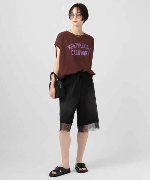 BAYFLOW(ベイフロー)の「フレンチドルマンプリントT(Tシャツ/カットソー・レディース・ブラウン/グレー/オフホワイト/ライトベージュ・FREE)」の9枚目の写真