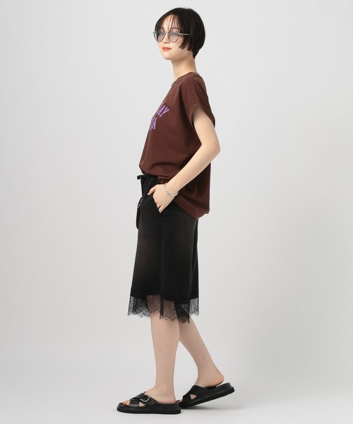 BAYFLOW(ベイフロー)の「フレンチドルマンプリントT(Tシャツ/カットソー・レディース・ブラウン/グレー/オフホワイト/ライトベージュ・FREE)」の10枚目の写真