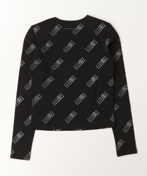 MM6 Maison Margiela（ｴﾑｴﾑｼｯｸｽ ﾒｿﾞﾝ ﾏﾙｼﾞｪﾗ）の「MM6 Maison Margiela(エムエムシックス メゾン マルジェラ)Kids & Junior ブランドロゴ長袖Tシャツカットソー（Tシャツ/カットソー・キッズ・ブラック・14Y/16Y）」の4枚目の写真
