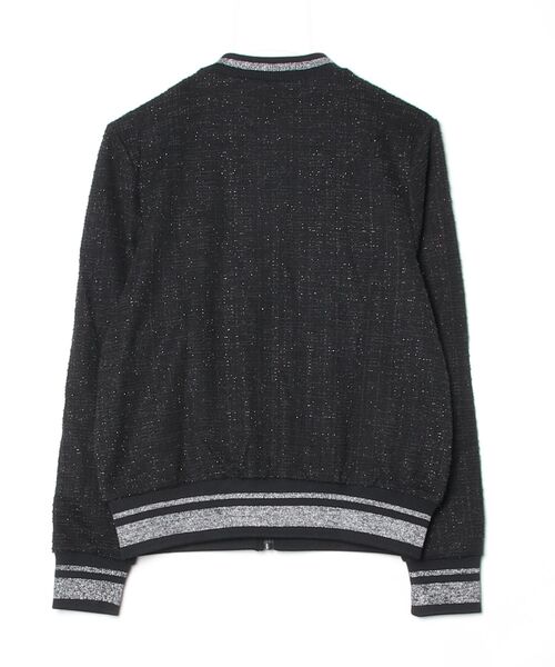 Guess(ゲス)の「JOLE Bomber Sweatshirt ジャケット ブルゾン(ブルゾン・レディース・ブラック×ホワイト・SMALL/X-SMALL)」の8枚目の写真