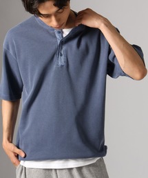 BAYFLOW（ベイフロー）の「[セットでお得]ピグメントワッフルヘンリーネックTEE[シルエット変更可]（Tシャツ/カットソー）」