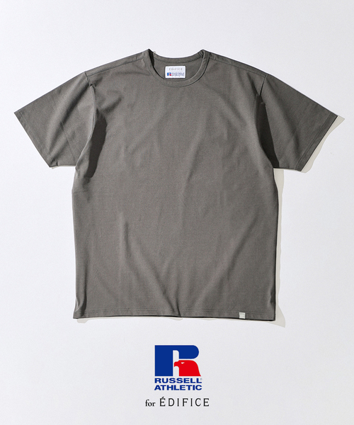Russell Athletic(ラッセルアスレティック)の「RUSSELL ATHLETIC(ラッセル アスレティック)別注Tシャツ(Tシャツ/カットソー・メンズ・ブラック/ホワイト/チャコールグレー・LARGE/MEDIUM/X-LARGE)」の1枚目の写真