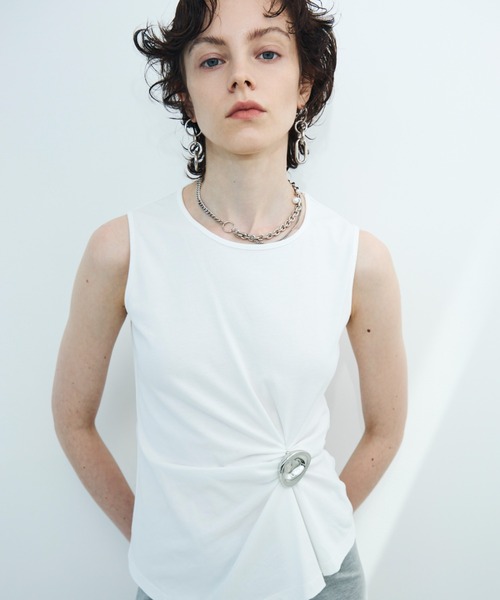 JOSE MOON（ジョゼムーン）の「<SIGNATURE PIN>TANK TOP/タンクトップ（タンクトップ・レディース・ホワイト/ブラック/ピンク・FREE）」の20枚目の写真