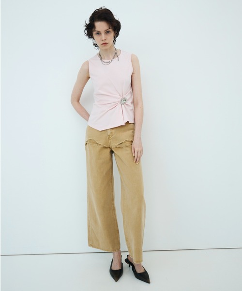 JOSE MOON（ジョゼムーン）の「<SIGNATURE PIN>TANK TOP/タンクトップ（タンクトップ・レディース・ホワイト/ブラック/ピンク・FREE）」の13枚目の写真