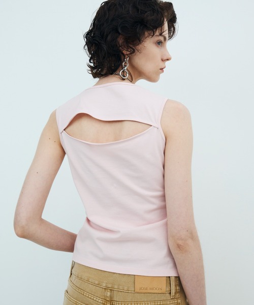 JOSE MOON（ジョゼムーン）の「<SIGNATURE PIN>TANK TOP/タンクトップ（タンクトップ・レディース・ホワイト/ブラック/ピンク・FREE）」の11枚目の写真