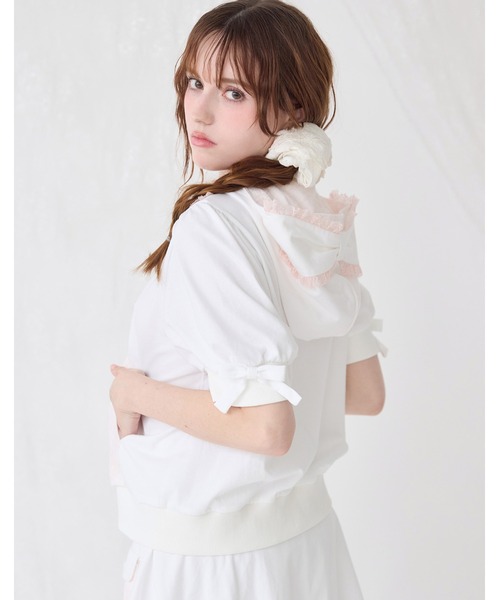 Lolime by mellfy memory(ロリミー バイ メルフィーメモリー)の「lacy ribbon setup(セットアップ・レディース・その他/ホワイト/グレー・FREE)」の21枚目の写真