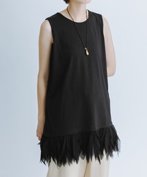 【AAYUSHI for ADAM ET ROPE'】別注Feather frill cut&sew tunic