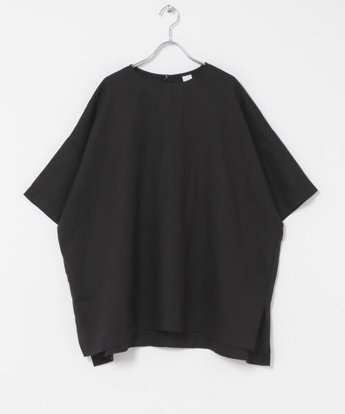 かぐれ（カグレ）の「リネンワイドプルオーバーシャツ（シャツ/ブラウス・レディース・ブラウン/オフホワイト/ブラック・FREE）」の20枚目の写真