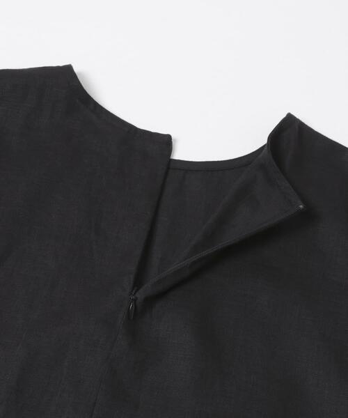 かぐれ(カグレ)の「リネンワイドプルオーバーシャツ(シャツ/ブラウス・レディース・ブラウン/オフホワイト/ブラック・FREE)」の5枚目の写真