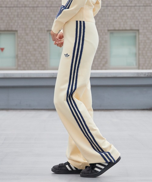 adidas(アディダス)の「adidas/アディダス ORI KNIT FIREBIRD TRAC オリジナルス ニット ファイヤーバード トラックパンツ ジャージ ニットパンツ サイドライン ストレートパンツ レディース メンズ 2026年 秋 秋服 冬 冬服(その他パンツ・レディース・アイボリー/ブラック/ネイビー・S/M/L/XS)」の17枚目の写真