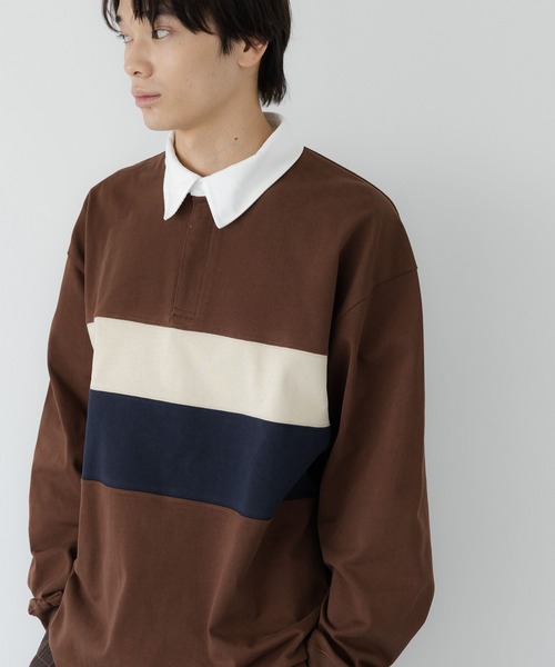 LOWRYS FARM（ローリーズファーム）の「【LFM(U)】フロントパネルラガーシャツ　1069572（Tシャツ/カットソー・メンズ・ブラウン/ネイビー・LARGE/MEDIUM）」の13枚目の写真