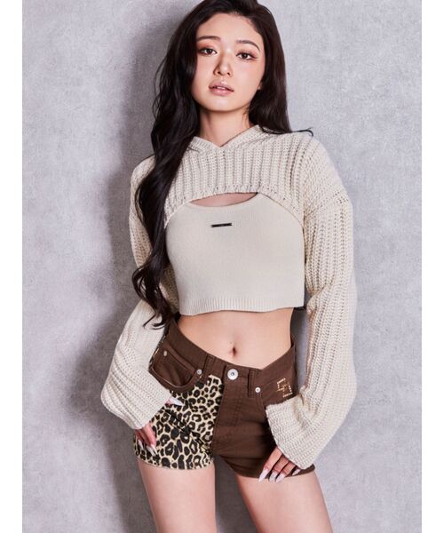 GYDA(ジェイダ)の「GG studs leopardショートパンツ(その他パンツ・レディース・ブラック/ブラウン・SMALL/MEDIUM)」の18枚目の写真