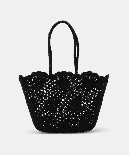 La TOTALITE（ラトータリテ）の「HANDICRAFT SAIGON/ハンディクラフト サイゴン ジュートニットバッグ（ショルダーバッグ・レディース・イエロー/ブラック・FREE）」の7枚目の写真