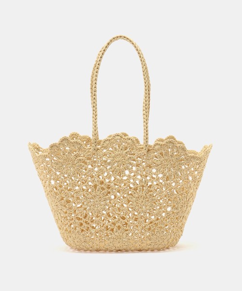 La TOTALITE（ラトータリテ）の「HANDICRAFT SAIGON/ハンディクラフト サイゴン ジュートニットバッグ（ショルダーバッグ・レディース・イエロー/ブラック・FREE）」の12枚目の写真