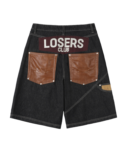 LOSERS CLUB(ルーザーズクラブ)の「レザーパッチスタースタッズバミューダデニムパンツインディゴ(デニムパンツ・レディース・その他・1/2/3/4/0)」の3枚目の写真