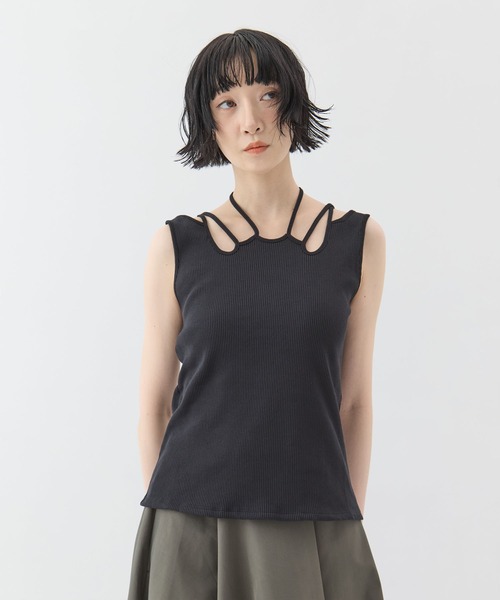 MURRAL(ミューラル)の「【MURRAL/ミューラル】Ivy tank/アイビータンク(タンクトップ・レディース・ブラック・1)」の1枚目の写真