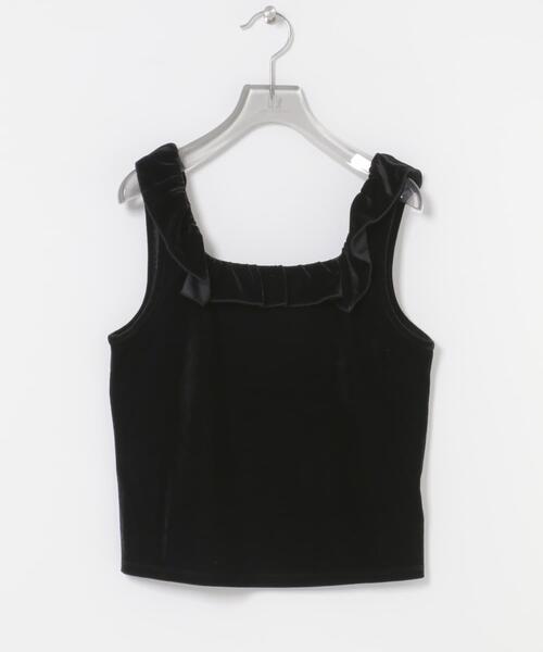 URBAN RESEARCH(アーバンリサーチ)の「ベロアフリルビスチェ(その他トップス・レディース・ブラウン/ブラック・FREE)」の10枚目の写真