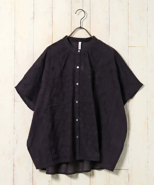 Bleu Bleuet(ブルーブルーエ)の「パッチワークドルマンブラウス(シャツ/ブラウス・レディース・ミント/ホワイト/ブラック・FREE)」の19枚目の写真