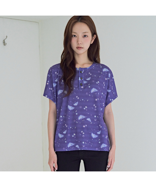 MUSEMOOD(ミューズムード)の「ドルフィングロウドルマンTシャツ(Tシャツ/カットソー・レディース・その他・FREE)」の3枚目の写真