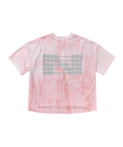 NEGATIVE SPLIT CLUB(ネガティブスピリットクラブ)の「(W) エアベントタイダイレイシングドットシンボルクロップTシャツ (ピンク)(Tシャツ/カットソー・レディース・その他・WS/WM)」の2枚目の写真