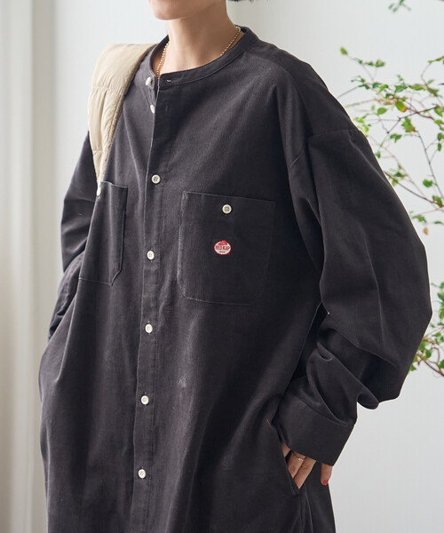 FREAK'S STORE(フリークスストア)の「RED KAP × FREAK'S STORE/レッドキャップ 別注 コーデュロイ シャツワンピース(シャツワンピース・レディース・ワインレッド/ナチュラル/チャコールグレー・SMALL/MEDIUM)」の2枚目の写真