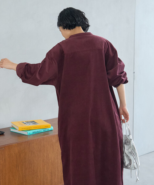 FREAK'S STORE(フリークスストア)の「RED KAP × FREAK'S STORE/レッドキャップ 別注 コーデュロイ シャツワンピース(シャツワンピース・レディース・ワインレッド/ナチュラル/チャコールグレー・SMALL/MEDIUM)」の10枚目の写真