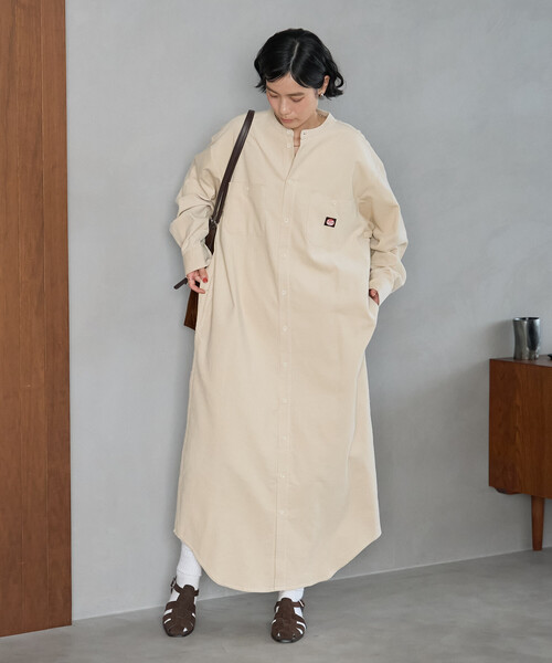 FREAK'S STORE(フリークスストア)の「RED KAP × FREAK'S STORE/レッドキャップ 別注 コーデュロイ シャツワンピース(シャツワンピース・レディース・ワインレッド/ナチュラル/チャコールグレー・SMALL/MEDIUM)」の15枚目の写真
