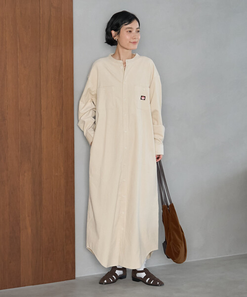 FREAK'S STORE(フリークスストア)の「RED KAP × FREAK'S STORE/レッドキャップ 別注 コーデュロイ シャツワンピース(シャツワンピース・レディース・ワインレッド/ナチュラル/チャコールグレー・SMALL/MEDIUM)」の18枚目の写真