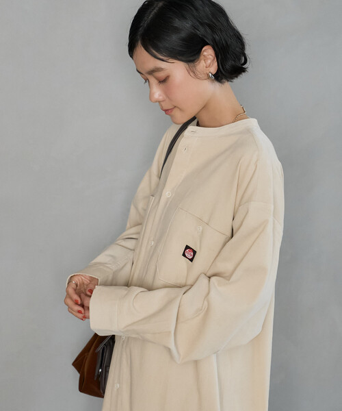 FREAK'S STORE(フリークスストア)の「RED KAP × FREAK'S STORE/レッドキャップ 別注 コーデュロイ シャツワンピース(シャツワンピース・レディース・ワインレッド/ナチュラル/チャコールグレー・SMALL/MEDIUM)」の19枚目の写真
