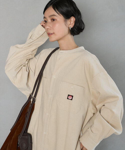 FREAK'S STORE(フリークスストア)の「RED KAP × FREAK'S STORE/レッドキャップ 別注 コーデュロイ シャツワンピース(シャツワンピース・レディース・ワインレッド/ナチュラル/チャコールグレー・SMALL/MEDIUM)」の20枚目の写真
