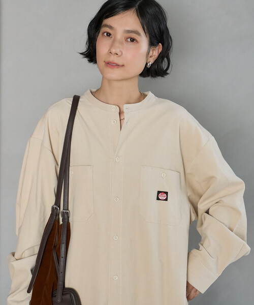 FREAK'S STORE(フリークスストア)の「RED KAP × FREAK'S STORE/レッドキャップ 別注 コーデュロイ シャツワンピース(シャツワンピース・レディース・ワインレッド/ナチュラル/チャコールグレー・SMALL/MEDIUM)」の21枚目の写真