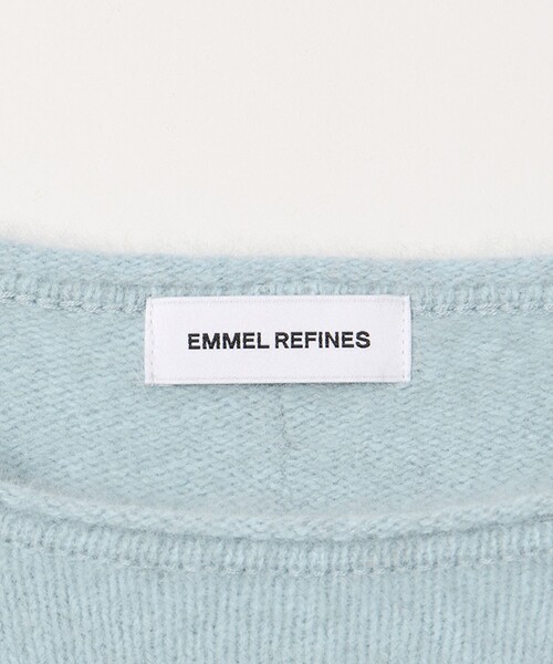 EMMEL REFINES(エメルリファインズ)の「<EMMEL REFINES>EM FOX/NY/CA ボートネック ニットプルオーバー(ニット/セーター・レディース・ネイビー/ライトグレー/ライトブルー・FREE)」の14枚目の写真