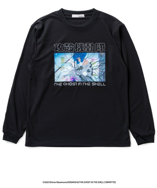 narifuri(ナリフリ)の「narifuri × 攻殻機動隊 THE GHOST IN THE SHELL ドライロングTシャツ(Tシャツ/カットソー・メンズ・チャコール/ブラック/ホワイト・SMALL/MEDIUM/LARGE/X-LARGE)」の3枚目の写真