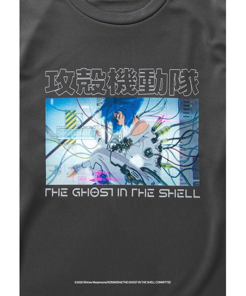 narifuri(ナリフリ)の「narifuri × 攻殻機動隊 THE GHOST IN THE SHELL ドライロングTシャツ(Tシャツ/カットソー・メンズ・チャコール/ブラック/ホワイト・SMALL/MEDIUM/LARGE/X-LARGE)」の5枚目の写真