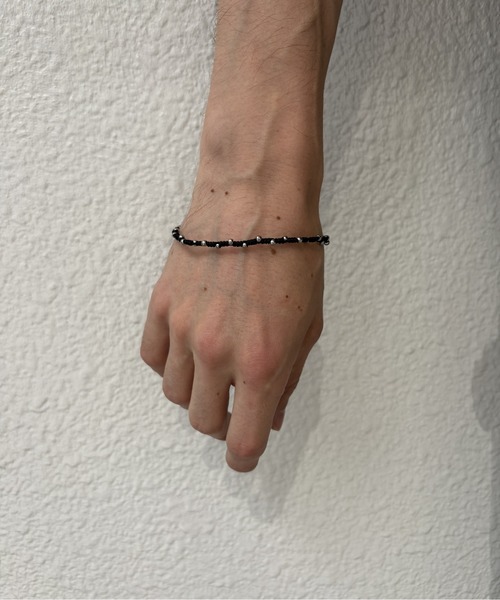amp japan(アンプジャパン)の「METAL BEADS MICANGA(ブレスレット・メンズ・ブラック・FREE)」の4枚目の写真