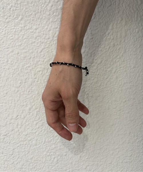 amp japan(アンプジャパン)の「METAL BEADS MICANGA(ブレスレット・メンズ・ブラック・FREE)」の5枚目の写真