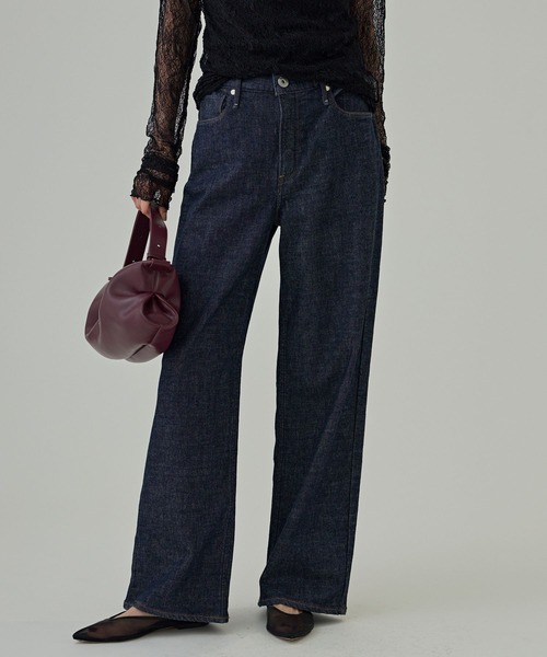upperhights(アッパーハイツ)の「【upper hights】<別注>NIECE RIN(デニムパンツ・レディース・ダークブルー・24inch/25inch/23inch)」の2枚目の写真
