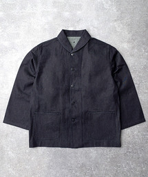 YMCLKY（ワイエムシーエルケーワイ）の「米軍タイプ NAVY デニムワークジャケット ショールカラー ノンウォッシュ YMCLKY. #JJ409YN（デニムジャケット）」
