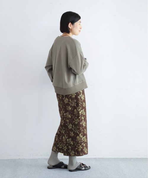 NOMBRE IMPAIR(ノンブルアンペール)の「【予約】フラワーモールJQ ストレートスカート(スカート・レディース・ブラウン/チャコールグレー・FREE)」の15枚目の写真