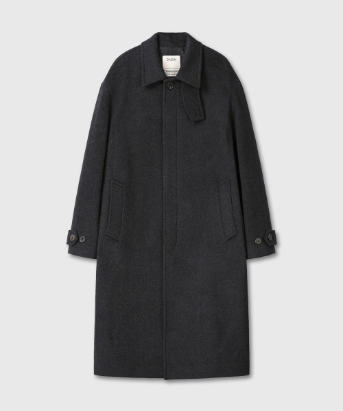 DIVEIN(ダイブイン)の「CASHMERE LAMBSWOOL UNIFORM MAC COAT (CHARCOAL)(チェスターコート・メンズ・その他・1/2)」の2枚目の写真