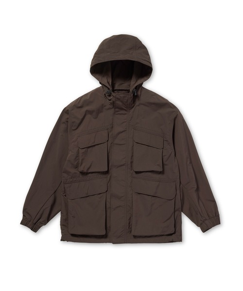 Snow Peak（スノーピーク）の「Snow Peak / Nylon Double Rip Jacket ナイロン ダブルリップ ジャケット（マウンテンパーカー・メンズ・ダークブラウン/ブラック/ライトブルー・S/M/L/XL）」の14枚目の写真