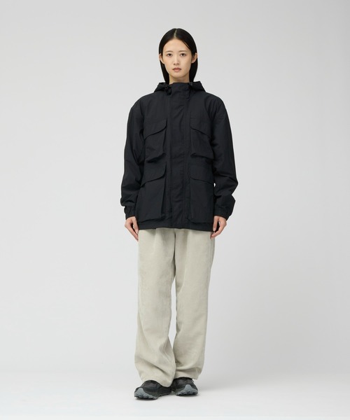 Snow Peak（スノーピーク）の「Snow Peak / Nylon Double Rip Jacket ナイロン ダブルリップ ジャケット（マウンテンパーカー・メンズ・ダークブラウン/ブラック/ライトブルー・S/M/L/XL）」の4枚目の写真