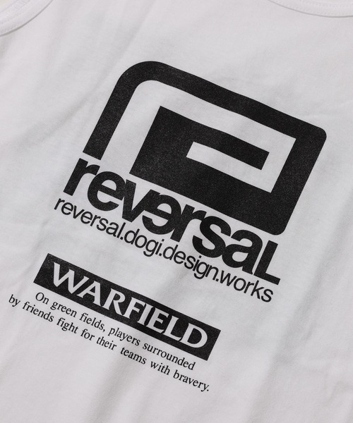 reversal.dogi.design.works(リバーサル・ドーギ・デザイン・ワークス)の「<reversal/リバーサル>WARFIELD TORAISHI TANK TOP(タンクトップ・メンズ・ホワイト・XL/L/M)」の3枚目の写真