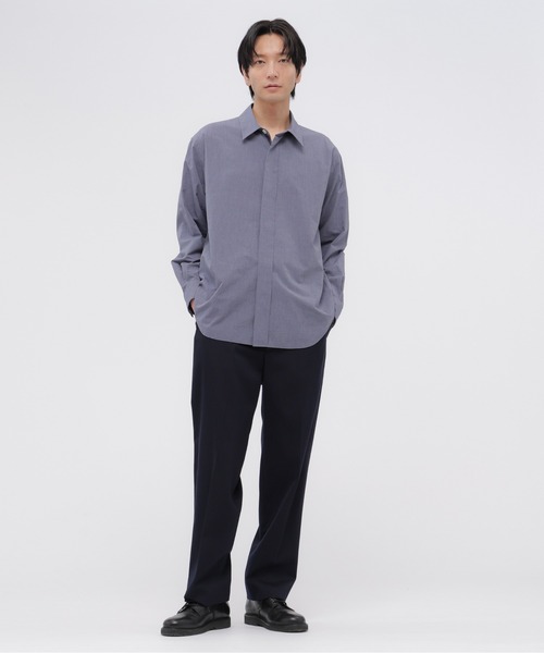 MARGARET HOWELL(マーガレットハウエル)の「WORSTED WOOL COTTON(その他パンツ・メンズ・ネイビー・SMALL/MEDIUM/LARGE)」の6枚目の写真