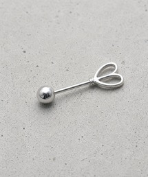 【金属アレルギー対応】ハートモチーフスタッドピアス
