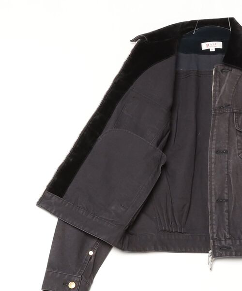 MASU(エムエーエスユー)の「【M A S U】NOBLE WORK JACKET(ブルゾン・メンズ・ダークグレー/ダークグリーン・44/46)」の4枚目の写真