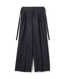 ウールデニム 2タックワイドパンツ