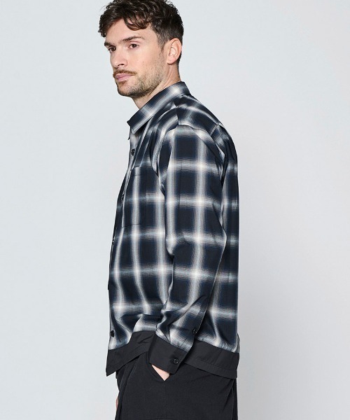 ACANTHUS(アカンサス)の「ms6651- Color Switching Check Shirt チェックシャツ(SH2701)(シャツ/ブラウス・メンズ・ブラック系その他/ブルー系その他・XL/L/M/S)」の9枚目の写真